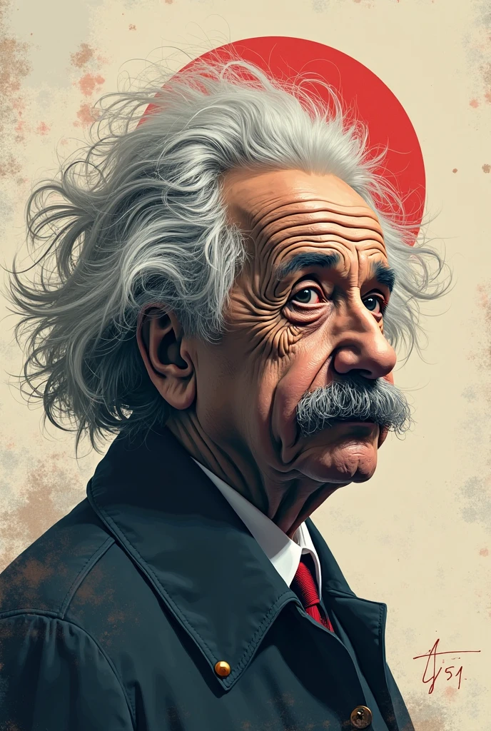 Einstein, money heist theme but make it simple and less contrast