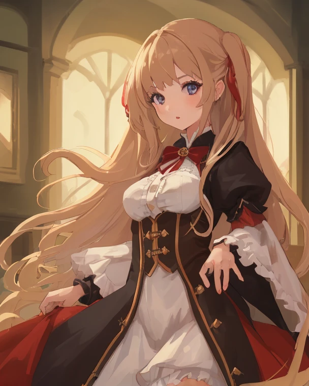 masterpiece, best quality, {best quality}, {{masterpiece}}, {high resolution}, girl,Hogwarts,Uniforms,Gryffindor,sitting position,blonde,cute,1 female,boots