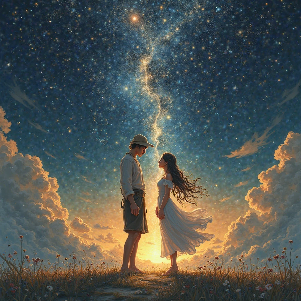 Hoshizora Hikoboshi and Orihime
