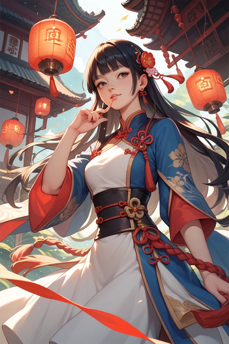 guy, anime, chinese fantasy, long hair, shine, Hanfu, Точность, masterpiece, better quality,