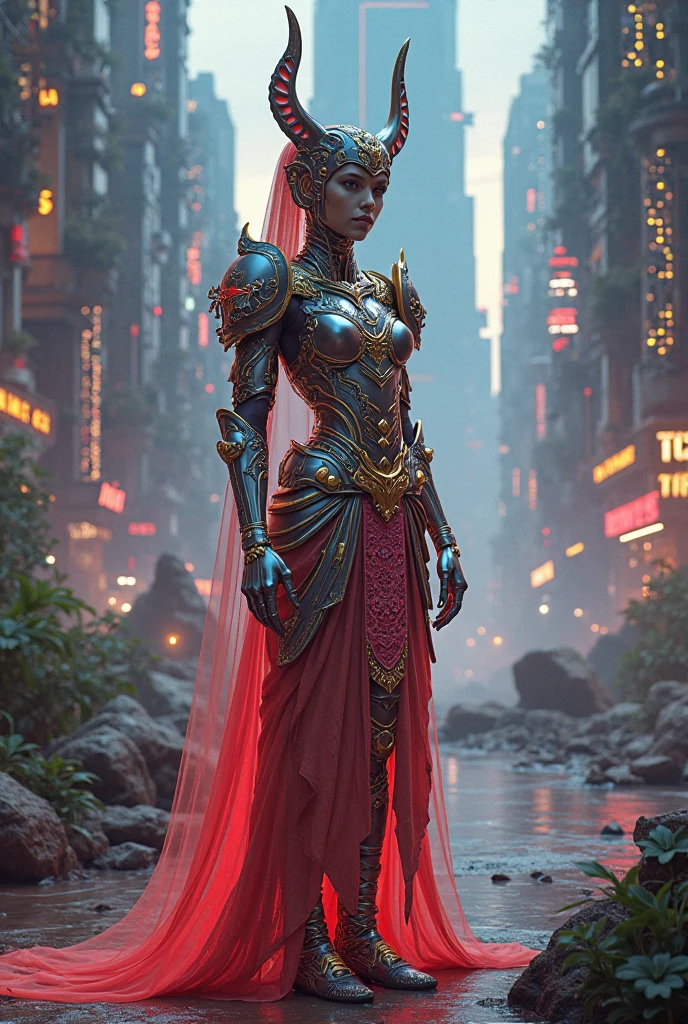 Cyberpunk tamil eelam kingdom art decorating 