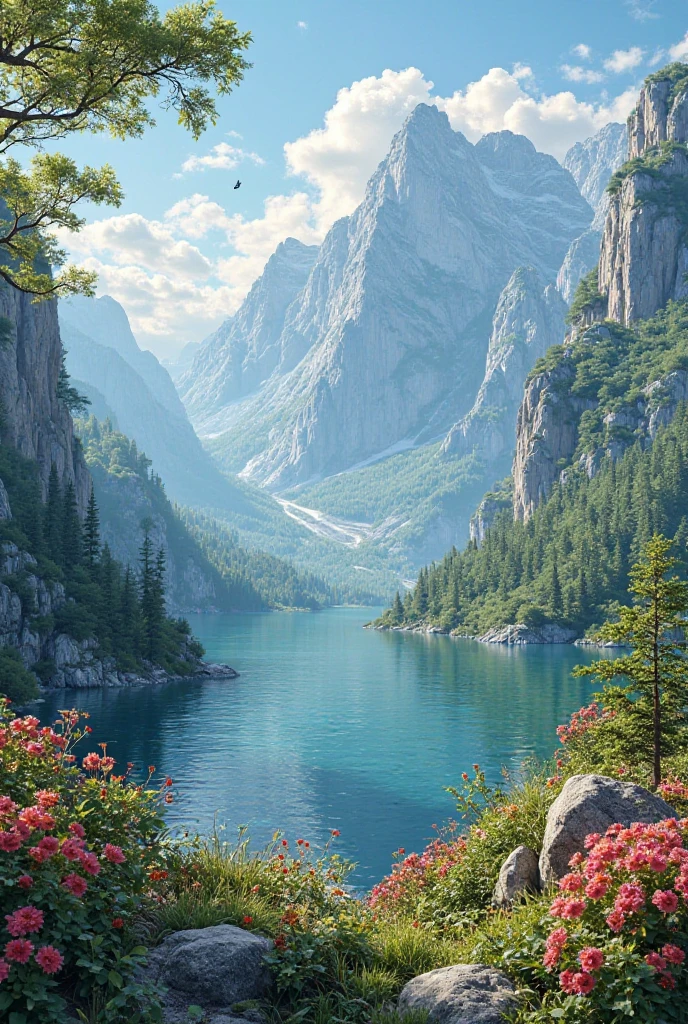 A stunning view of nature