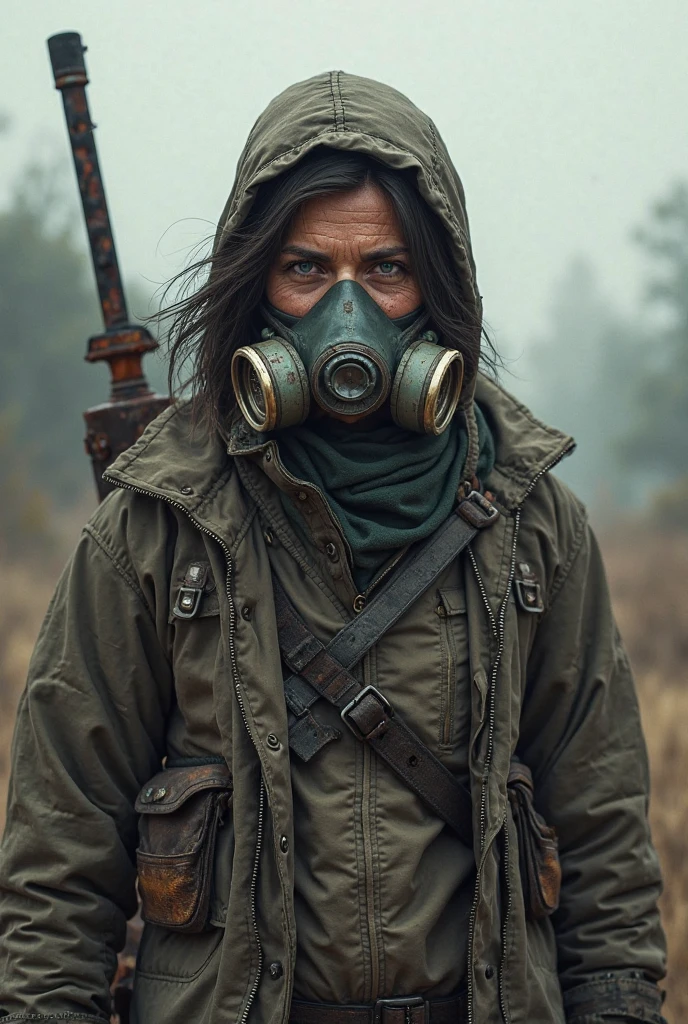 Pandor Universe Dayz with a facial scar on his right cheek with a gas mask