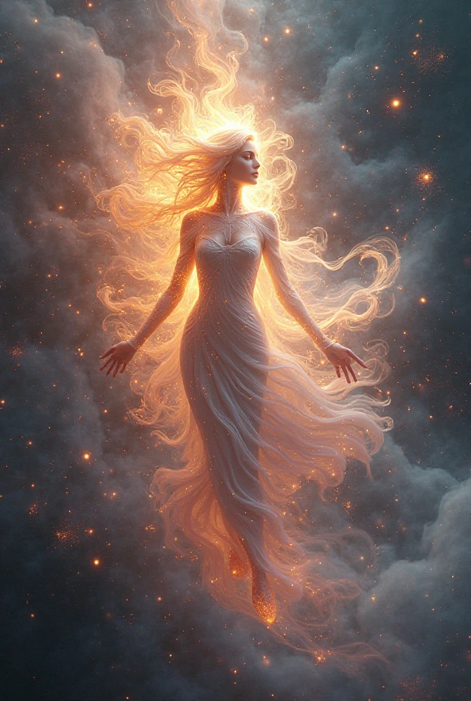 Create a 3d image devi aadi parasakti in energy form 