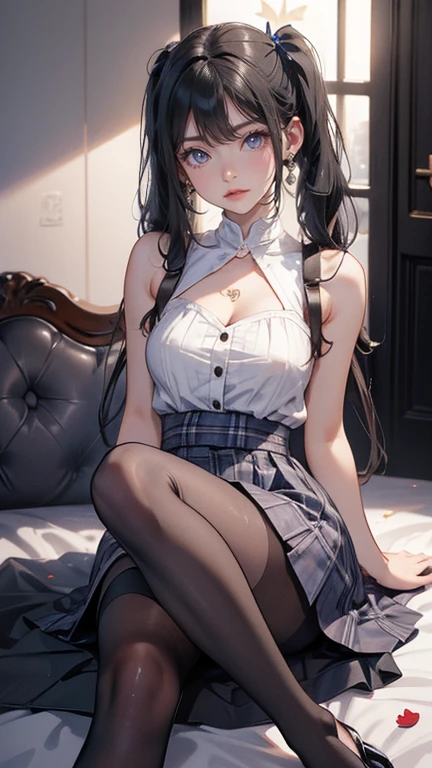 There is no hand, white shirt