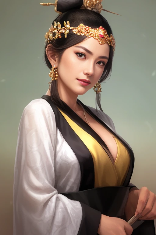 1 girl in, meme, fine eyes, look at the audience, incredibly short hair, black hair, Jewelry ,Jewelry on the head
Upper torso, chinese clothes, Hanfu, , cleavage,( Open your clothes :1.4), Magical face, wearing cosmetics 、 Red Clothes,（Watercolor Painting）