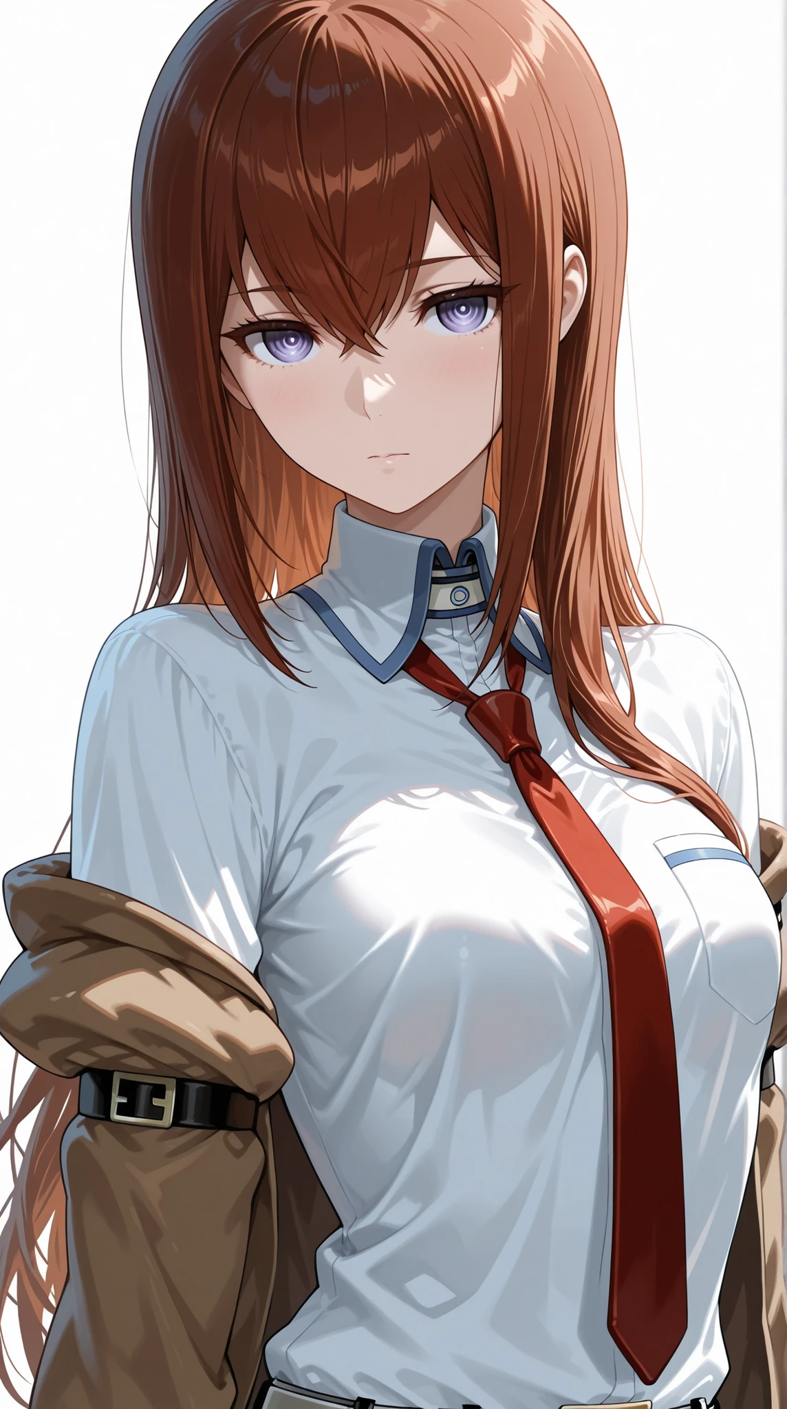 Steins Gate, makise kurisu, white background
