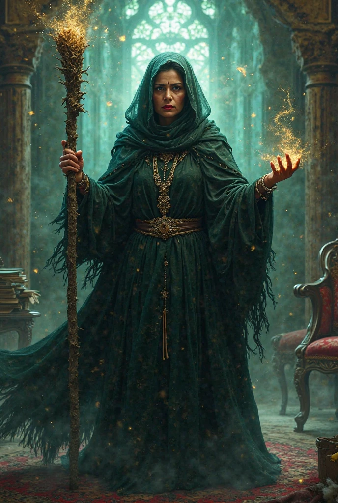 Prime minister sheikh hasina as a witch