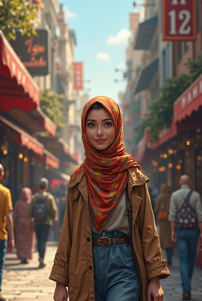 একদিন একটা মুসলিম মেয়ে রাস্তা দিয়ে যাচ্ছিল