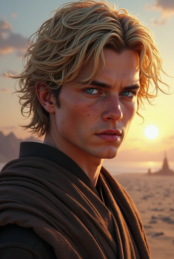 but with anakins face