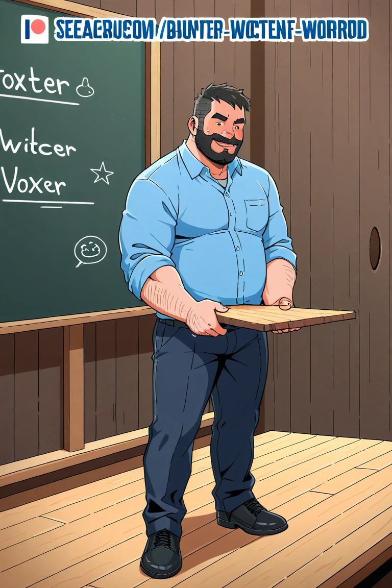score_9, score_8_up, score_7_up, solo, male focus, mature male,  mkkan0, cybernetic eye, mutton chops, h4rness,  charming, full body shot, fully naked only wearing detailed darkest black black suit socks(socks1.4), mascular legs, hairy chest, hairy body, hairy legs, big foot, wearing black slip underwear, large bulge, sitting on a daddy chair and forelegs stretched, reading a book, wearing daddy glasses