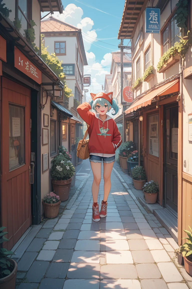 Doraemon and Rilakkuma are taking a walk through the performance