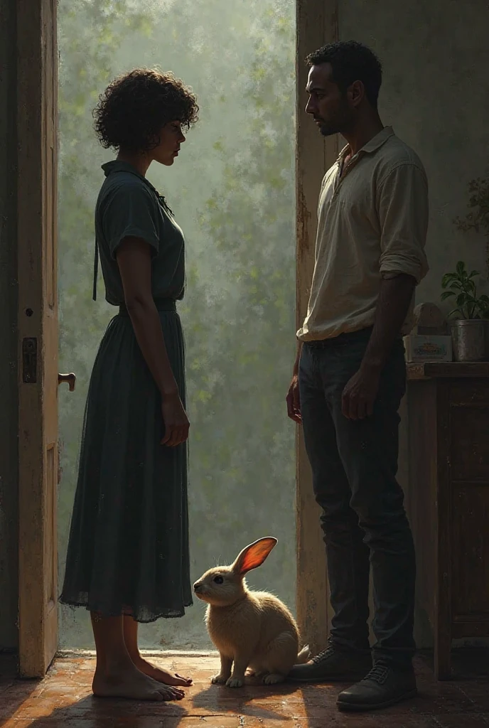 
One day, someone came to take the rabbit back.
Raihan asked, “Where were you when it was in pain?”