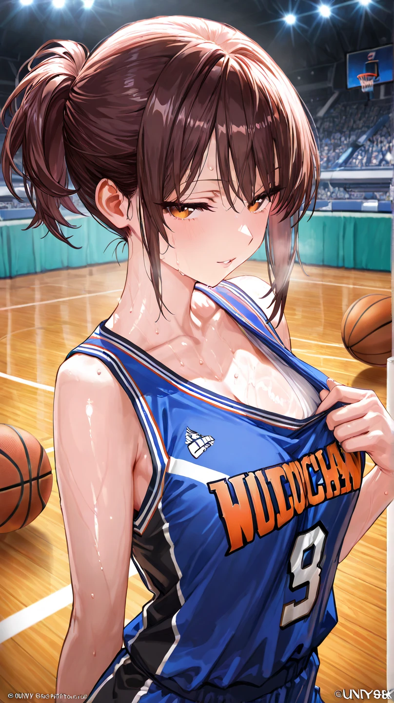 tosen jordan \(umamusume\), basketball uniform, big tits