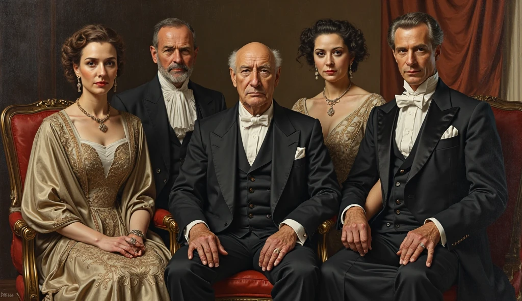 Create an image of 12 primes in 1892, in the nineteenth century. They are adults.
There are 6 men in suits and 6 women in dresses