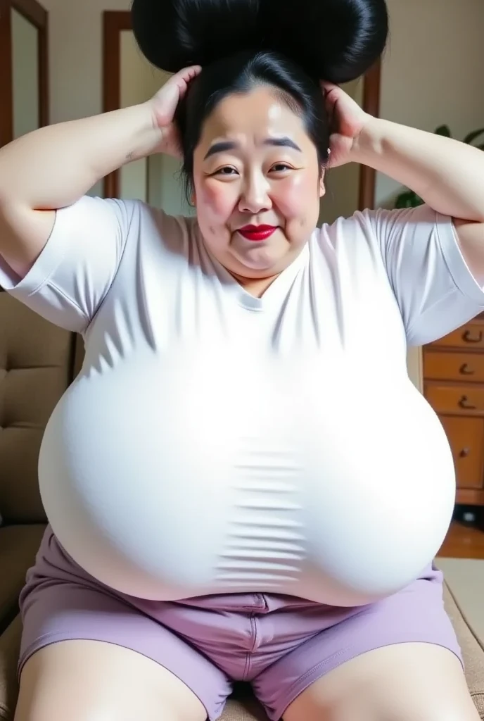 (((Photo Composition))), gravure, highest quality, Very detailed, Realistic, Very detailedskin, Perfect Anatomy, (Japanese MILF),80 years old, big breasts, Mature Woman, Sexy, Chromo White Skin, View your viewers,(((obesity))),Double chin,(Sagging breasts),((Big belly)),((wedding dress)),Thick arms,thick upper arms,Thick legs,fat girl,((Pussy juice)),long hair,Facial wrinkles,make up,garwter ring,((wet skin)),tanga,((brown hair)), from below,topless,skirt lift,show off pussy,(((orgasm face)))