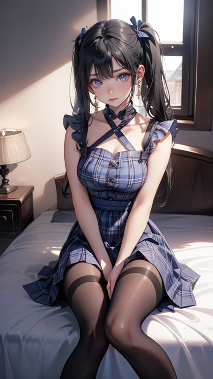(Close-up:1.4)、(RAW shooting:1.2)、(photorealistic:1.4)、(masterpiece:1.3)、(highest quality:1.4)、solo、7 head and body、(slender and beautiful girl)、cute、(beautiful detailed eyes)、(charming big eyes)、(beautiful double eyelids)、8K、Velvet bunny costume、velvet、Bunny girl black costume、bunny girl figure、bokeh background、 Blurred feeling、 transparent material shoulder strap、 girl's room、smile、happy eyes、white skin、pretty girl、looking at the camera、High heel、rabbit ears、(Medium chest:1.2)、(cleavage)、(full body shot)、white choker and black bow tie、White cuffs、brown hair、(small butt)、(beautiful hands)、(beautiful thighs)、cute系、(perfect anatomy:1.2)、
