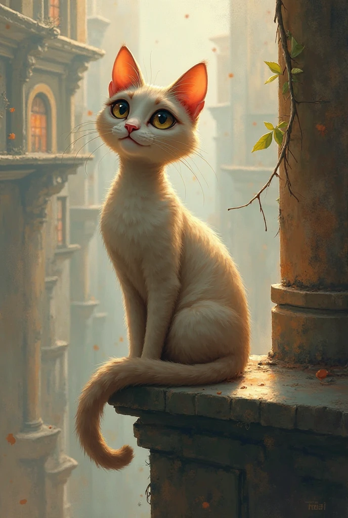 On the side of a cat