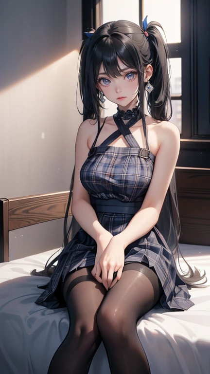 virgin destroyer sweater,black pantyhose,spread legs,high school girl,(Thin type),(large breasts),(random hairstyle),(Highest image quality, (8K), Ultra-realistic, Best Quality, High quality, High Definition, high quality texture, high detailing, Beautiful detailed, fine detailed, extremely details CG, Detailed texture, realistic representation of face, masterpiece, presence)