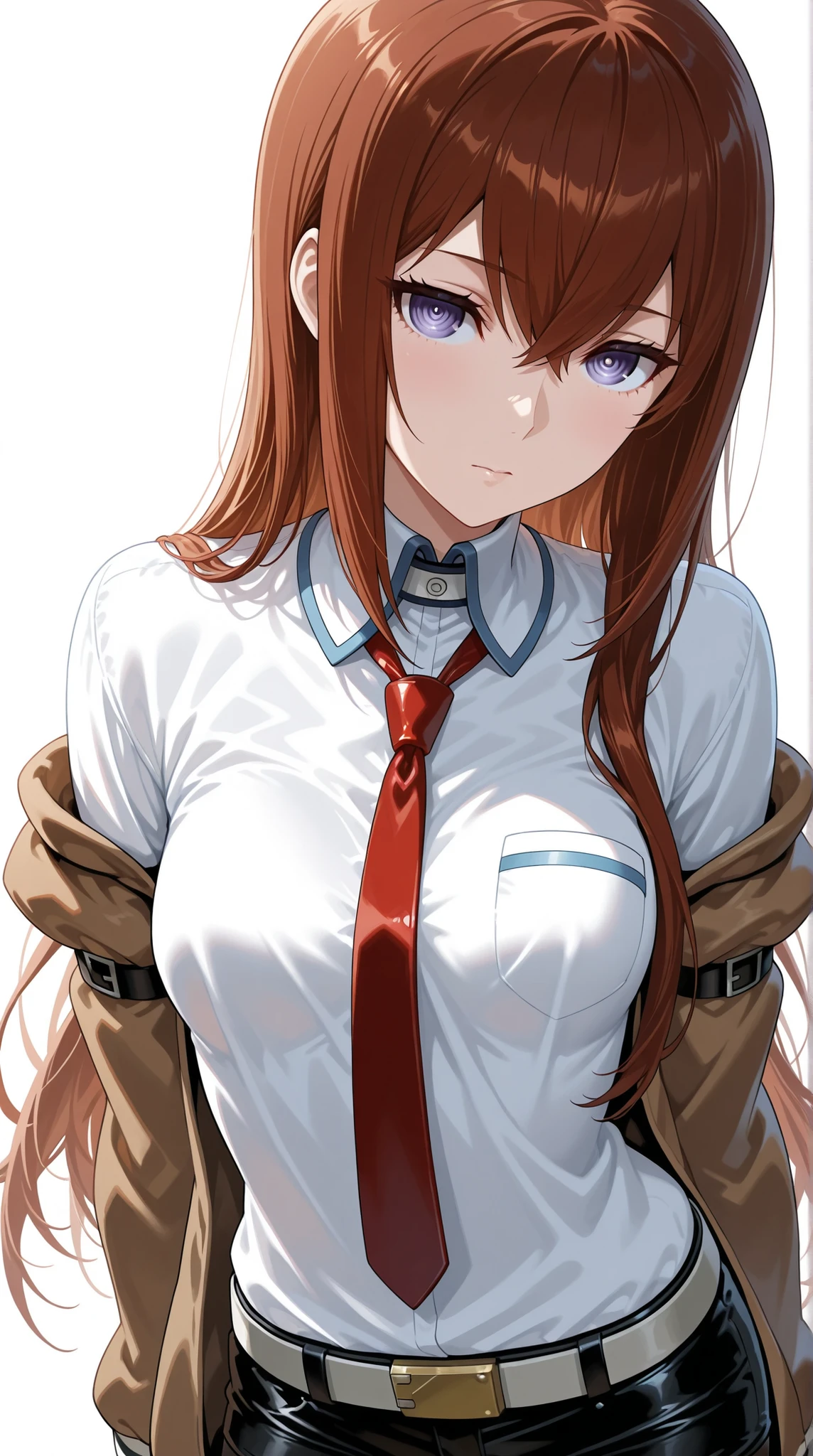 Steins Gate, makise kurisu, white background