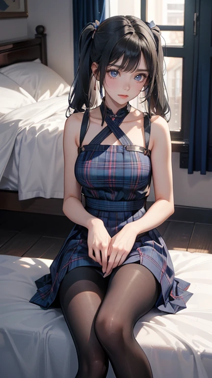 High School Girl Blazer、 uniform、Red checked skirt、JK Style、Jacket、smile、Knee-high socks、Thigh-high socks、pantyhose、Great beauty、So cute、Malaise、Rare beauty、Twin tail hair、Black dark eyeshadow、sad、Good skin radiance、Straightening iron for long hair、Dark Gothic Makeup、暗いsmile、The beauty of fragrance、Stained Glass Background、masterpiece、Highest quality、See 5 books、Sweat glistening on my chest、Sweat glistening on the face、Small breast size、濃いPink Hair、Age: 22、Slightly slim、Playing the piano、sit and play an instrument、Piano available、Mysterious look、Sad look、Pink Hair、mysterious gothic church、enchanting castle、Sweating profusely all over the body、Lots of sweat on thighs and light、Shiny thighs、There is a lot of sweat glistening on my thighs、Copious sweat glistens on the thighs、Sweating profusely、Gal、Small breasts、The Face of Japan、black bikini swimwear、Captivating look、The thighs are a little thin、Above-the-knee skirt、
