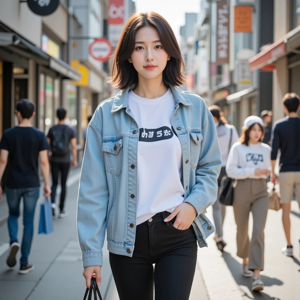 hyper realistic lifelike texture dramatic lighting unrealengine trending on artstation,award winning photo,nikon RAW photo,8 k,Fujifilm XT3,masterpiece, best quality, (cowboy shot:1.2),realistic, photorealistic,ultra detailed,extremely detailed face, solo, woman, standing, fashionable and trendy atmosphere, walk-in closet, designer clothing and accessories, high-end makeup products, and a stylish expression on her face, seulgi, <lora:seulgi-byhighwizardS1ver:1>