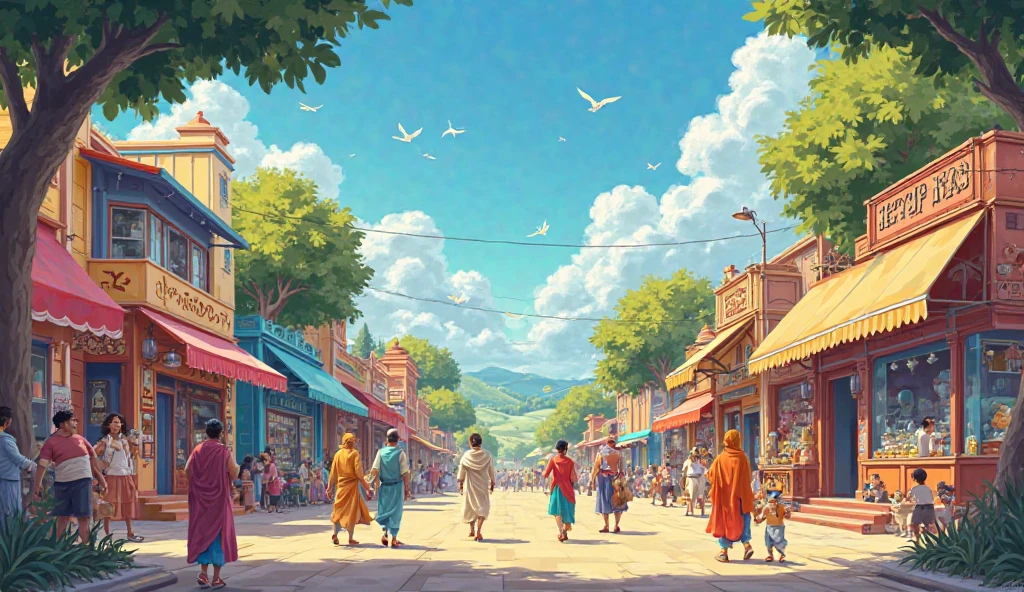 (Scene 1: A Hot Summer Day in Furfuri Nagar)
(Sounds of birds chirping and bright sunlight in the background)

