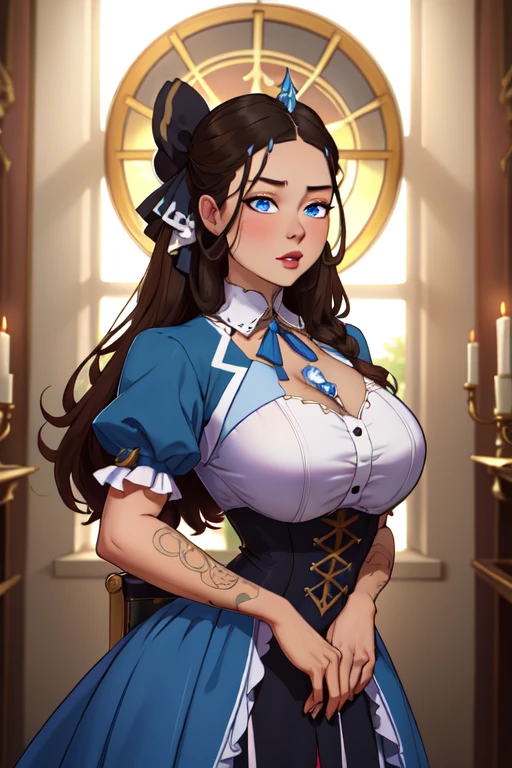 Royal sister,Mature,bandit,Brown curly hair,Fantasy,Broadsword,