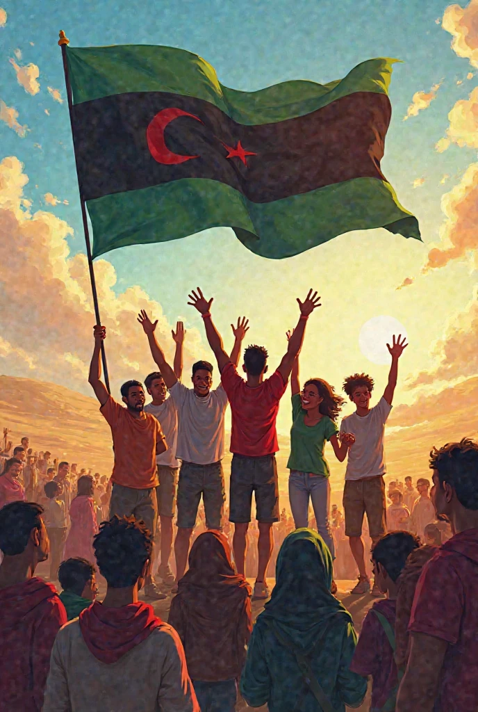 Free Palestine Sudan and Congo paper poster