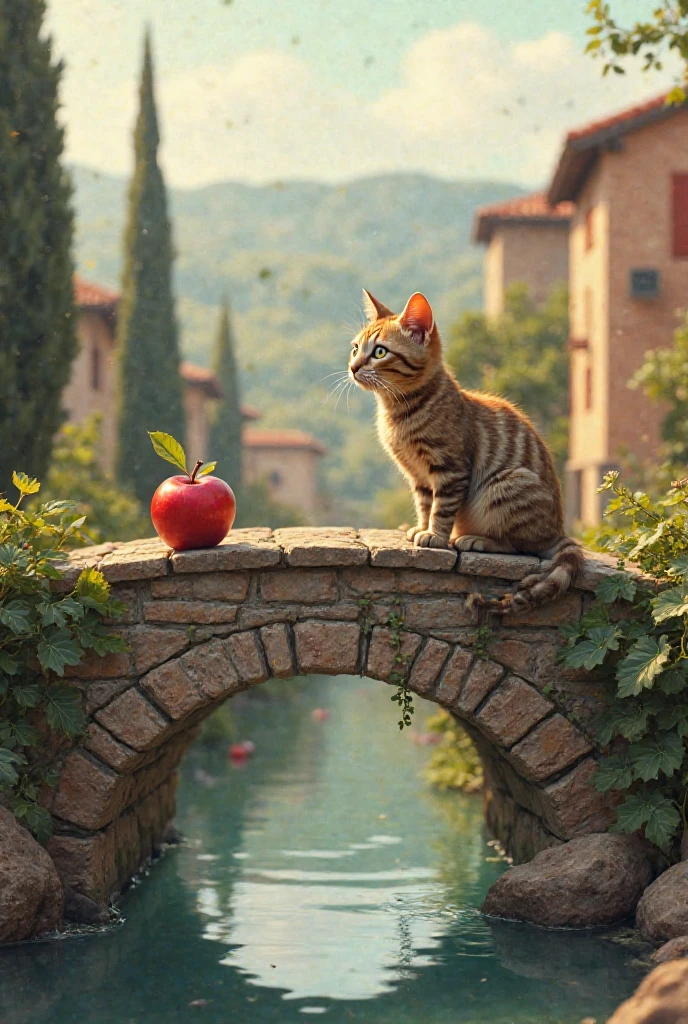 Italian bridge cat apple