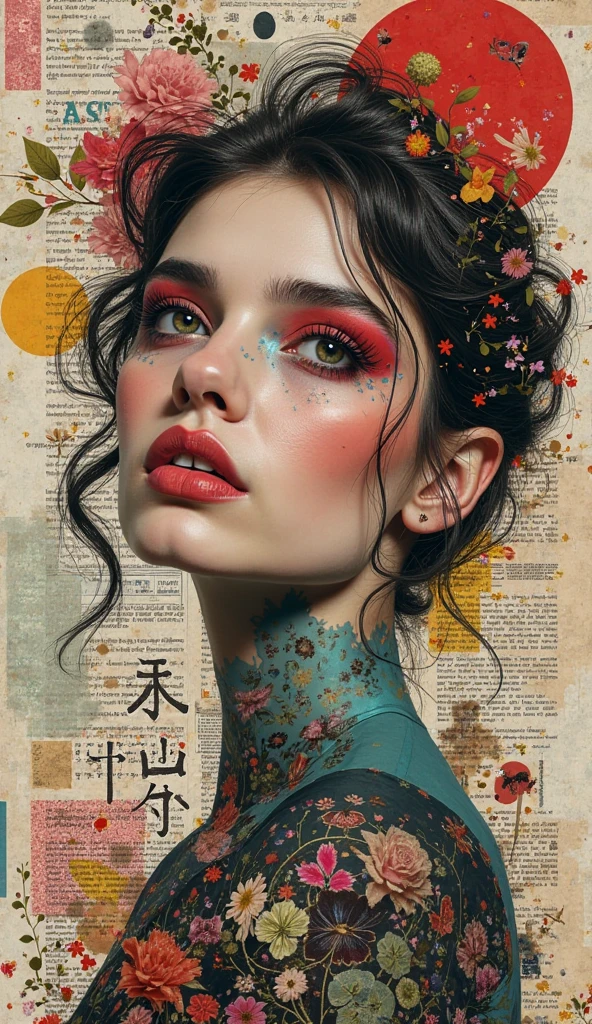 collage for wall portrait