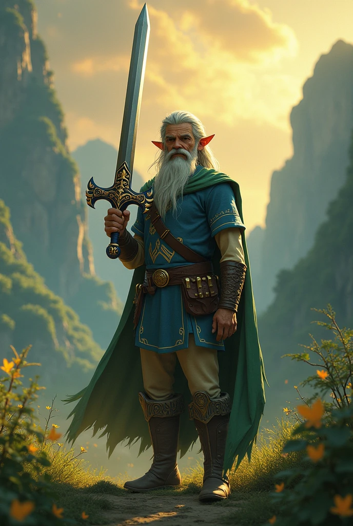 the legend of Zelda, Link taking away the sword and getting old