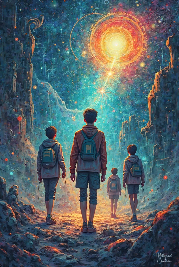 I want a poster for the final review of physics for the third secondary grade 
It has the name of Mr. Mahmoud Abdel Hakim 
Schedule 
and an imaginary form of physicists 