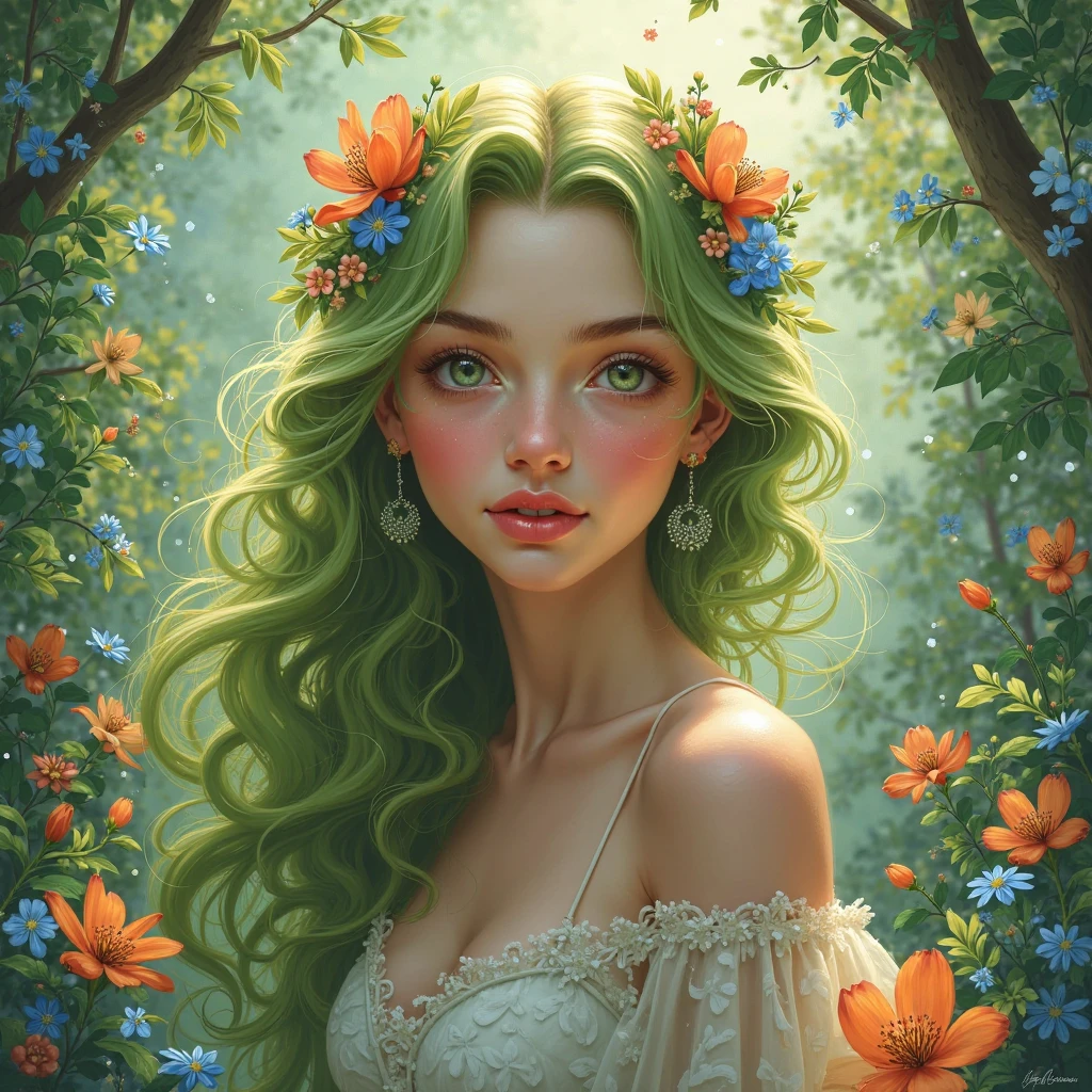 portrait of june personification