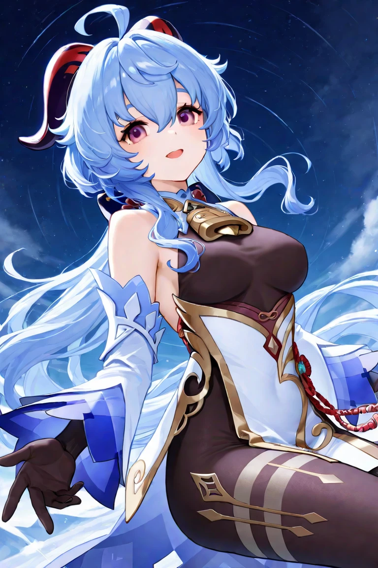 Anime girl with white hair and blue eyes standing in the water, estilo de arte demon slayer, Demon Slayer rui fanart, arte de anime digital detalhada, Digital anime illustration, small curvy loli, menina necromante ciborgue santa, fanart detalhado, arte oficial altamente detalhada, arte de anime digital, escamas cobrindo seu peito, Demon girl, arte detalhada do anime, shalltear from overlord, nua, sex