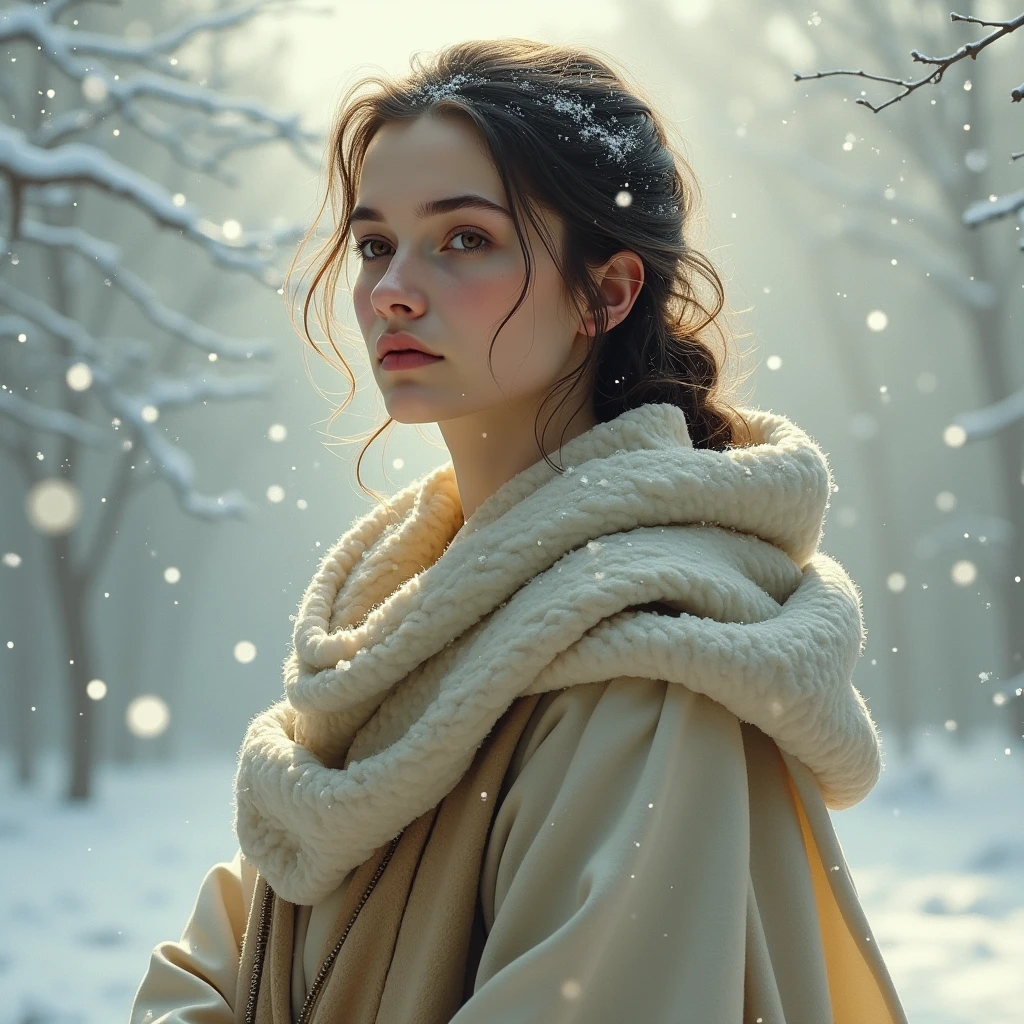 portrait of december personification