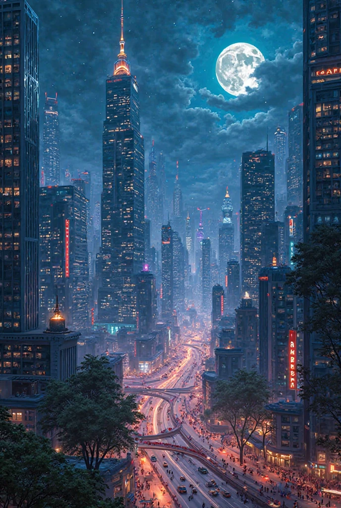 Beautiful night cityscape