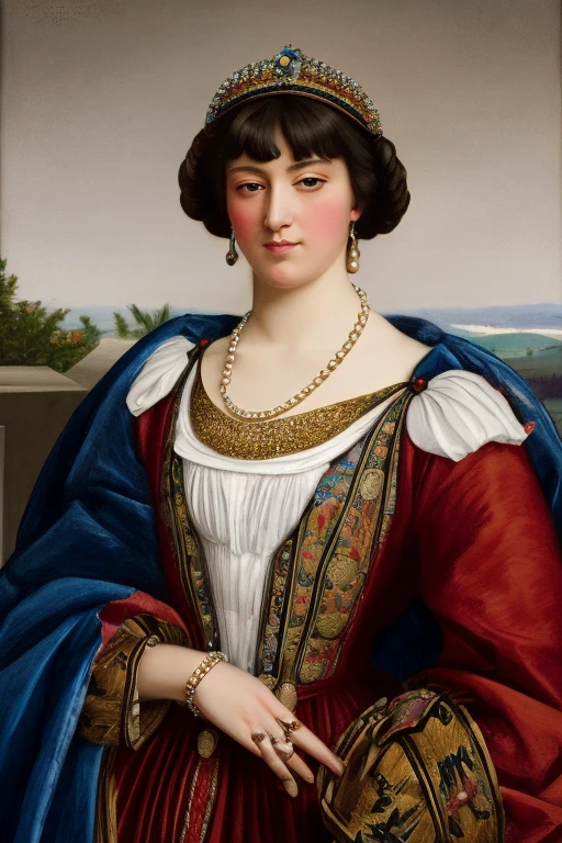 portrait of a girl, <lora:Antoine-Jean-Gros-V1:0.6>, ajgneoclassicsmv1