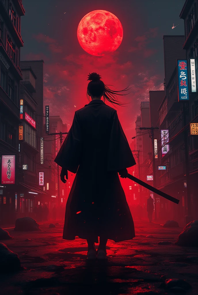 

**VIDEO STARTS PLAYING**
(0s-)
*Darkness falls over Tokyo cityscape*
*Neon red lights flicker to life*
Voiceover (deep voice): "Yami ga ochiru toki..." ("When darkness falls...")
(-)
*Flashback scenes: 
 Goro (Oni Kuroba) training Kaito 
 Corruption taking over Goro's body*
Voiceover: "Eiyū demo rakka suru..." ("Even heroes can fall...")
(-20s)
*EPIC ACTION MONTAGE*
 
 Kaito fights demons with Kokuryūha style 
 Akira battles with Hakuge no Jōha style 
 Oni Kuroba unleashes Kyokaiha powers
*Music intensifies*
(21s-25s)
*Emotional scenes: 
 Kaito's family killed by demons 
 Kaito vows revenge 
 Akira wants to save Goro's soul*
Voiceover: "Kokoro no yaiba..." ("Stabbed in the heart...")
(26s-30s)
*FINAL CONFRONTATION PREVIEW*
 
 Kaito vs Oni Kuroba epic battle 
 Akira joins forces with Kaito
Voiceover: "Kōfuku no kari ni tatsu..." ("The hunt begins...")
**TRAILER END SCREEN**
*Blood Demon Hunt: Oni no kōfuku logo*
*Release date coming soon