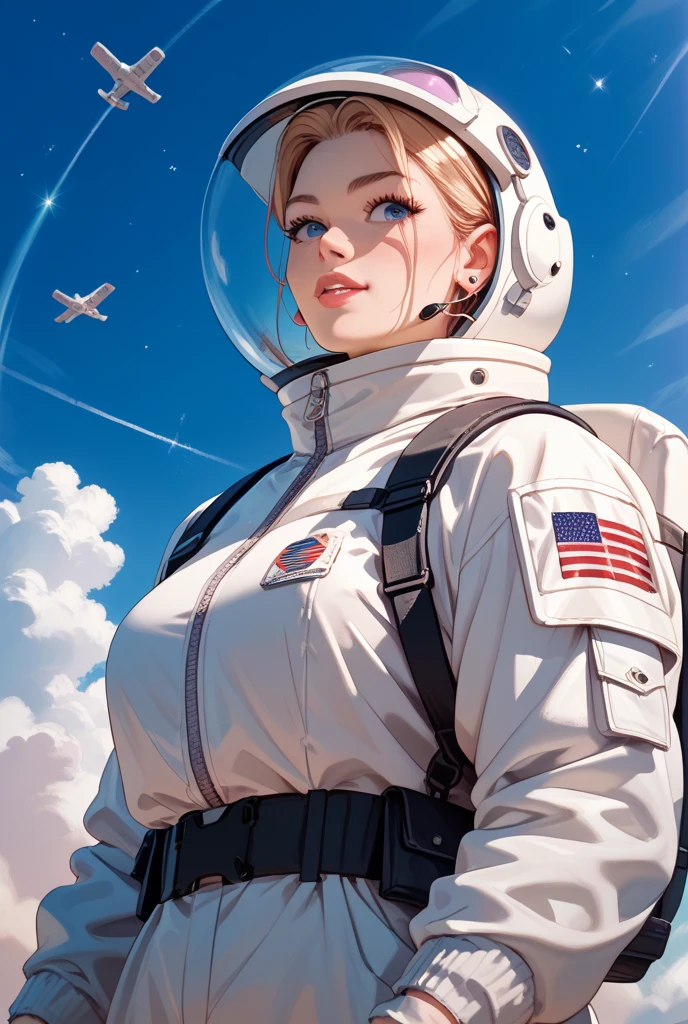 Dinosaurs in spacesuits