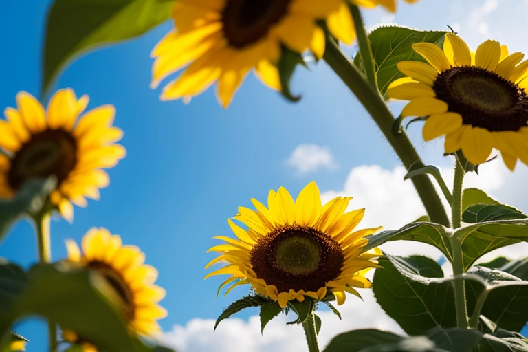 florals,colorful,Hazy background,and the sun was shining brightly,high detal,Perfectcomposition,first person perspective。