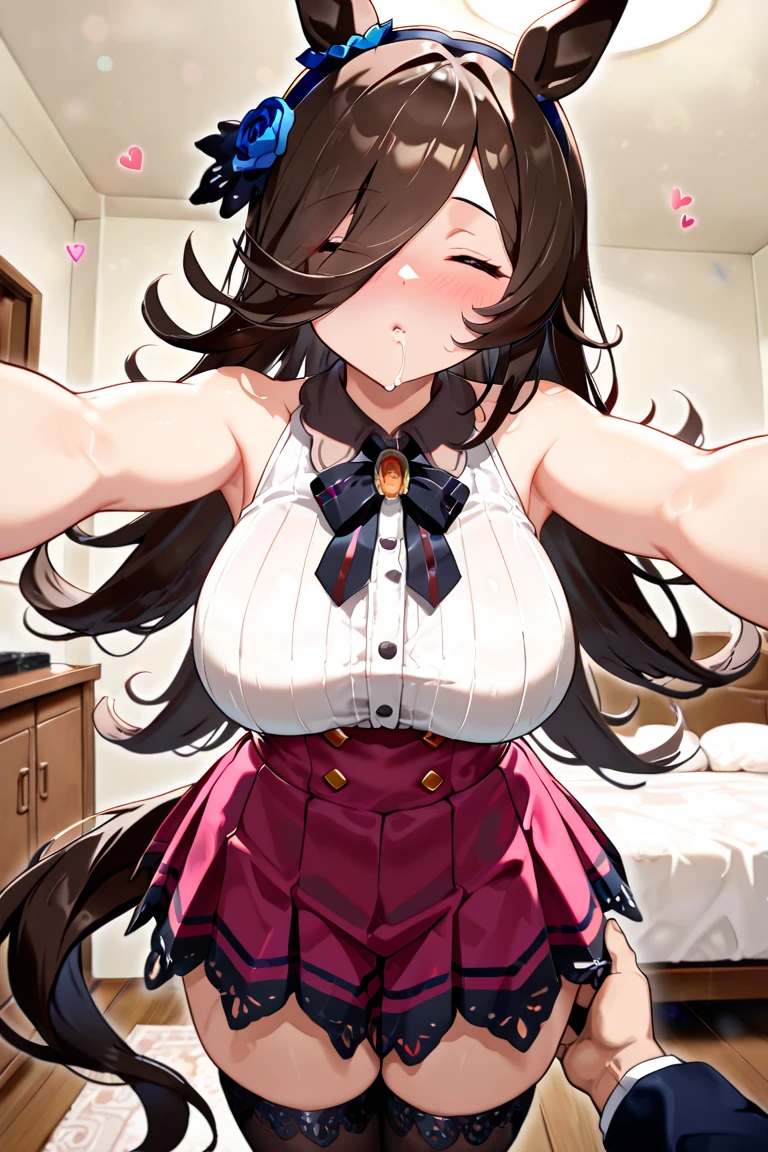 (masterpiece, best quality:1.2), 1girl, solo,standing_split,
Yuuki Mikan, long hair,black sleeveless short vest,pink skirt,black