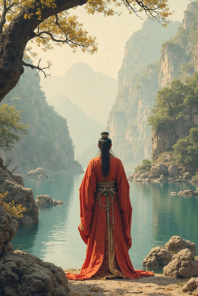  Case 2 ： was framed by slander
Picture ： Qu Yuan stands sadly by the river ， Several treacherous officials are whispering behind him 。
Narration： but because of his honest advice ， was framed by treacherous officials ， was exiled to the border 。