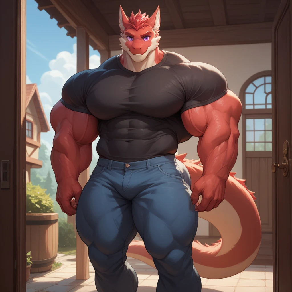castillo abandonado, decrepit,roto,Armageddon,Edificio en ruinas,Edificios cubiertos de plantas., vista lateral, niebla, contra la pared, pene, (ultra detallado), A beautiful, detailed full-size portrait of a male black anthro scalie, dragon monster demon, cuerpo negro, (piel oscura, cuerpo rojo), vides, (scales, escalas detalladas, antro muscular, fuerte, grande pecs, armadura de gladiador), taparrabo, grande crotch, desgaste de la pierna de armadura, guantes de armadura, guard position, entrada de vigilancia, brillante eyes, ojos rojos (brillante), non-mammalian breasts, mirando al espectador, dormitorio_eyes, ojos detallados, grande body, cuerpo sexy, Dios, grande crotch, delantal de entrepierna, contorno de bolas, belt, sustraer, tendencia en artstation,Foxovh, cinematic lighting, grande breaths, grande, sonrisa, antecedentes detallados, noche, en tercera persona, vista de cerca, empty eyes, prepucio, cuerpo bronceado, tan scales, empty eyes, wet, noche, grande body, fellatio, dragon feet, cuerpo completo, brazos cruzados, solo, contra la pared, sosteniendo la espada & blindaje,