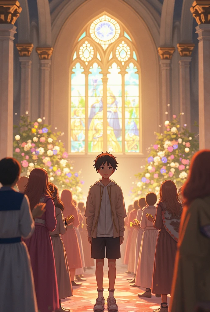 Happy Easter at church for ren 