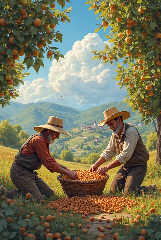 Hazelnut harvesting Turkey