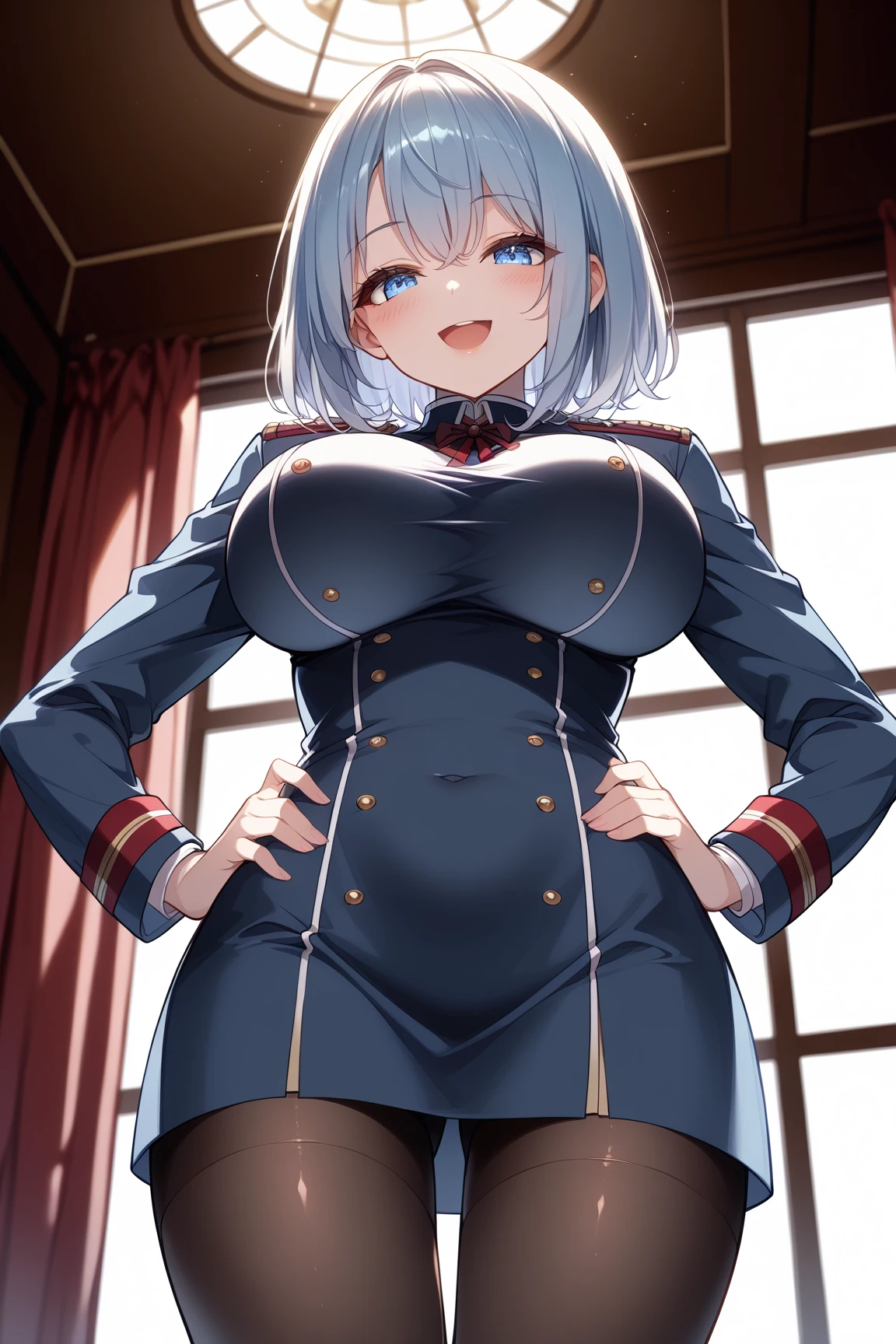 18-year-old,high school girl,,Military-style for girls, skirt,Beautifully detailed face and eyes, Intricate details, whole body,shiny navy hair, short hair, Parted bangs, Yellow Eyes, Large Breasts,Penetration Sex,Creampie Sex,whole body精液まみれ精液まみれ,Massive ,Milky White,Climax,連続Climax,Shake your body,hazy consciousness,Pant voice,Whoops,Sex that gets messed up,Lift your hips,Being raped in front of the person you love makes you feel good