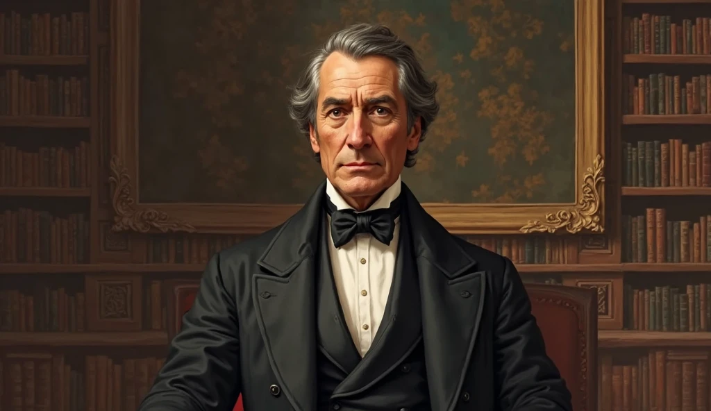 *"Portrait or illustration of Horace Mann, 19th-century American education reformer — vintage, formal setting."