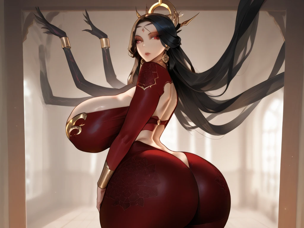 a close up of a cartoon of a woman with a knife, fullbody commission for, commission for high res, thicc, oc commission, sinister pose, full body xianxia, katanas strapped to her back, cel - shaded art style, dark sorceress fullbody pose, commission for, thick black line art, raven branwen, rwby, black hair, expressionless, makeup, empty eyes, black hair, 8k, super detail, 4K, HD, highres, best quality, award winning, high quality, high details, super detail, textured skin, anatomically correct, ccurate, masterpiece, retina, UHD, hyper detail, hyper detailed face, thicc, biomechanical oppai, oppai, thicc, oppai proportions, sfw version, leotard, shadaloo doll, empty eyes