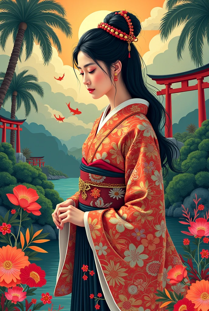 POSTER "fusion of Malaysian and Japanese cultures "